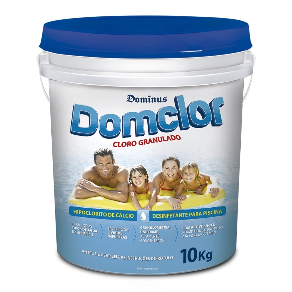 Cloro Granulado Domclor Balde 10KG 65% TEOR ATIVO em Oferta na Shopee