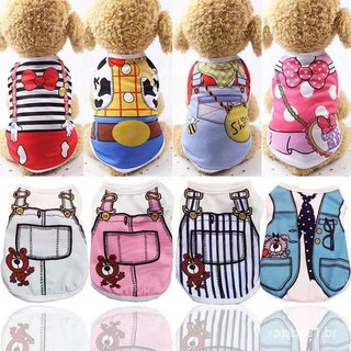 Roupa para Animais de Estimação, Colete de Algodão Respirável para Gatos e Cães, Verão e Primavera MMLN