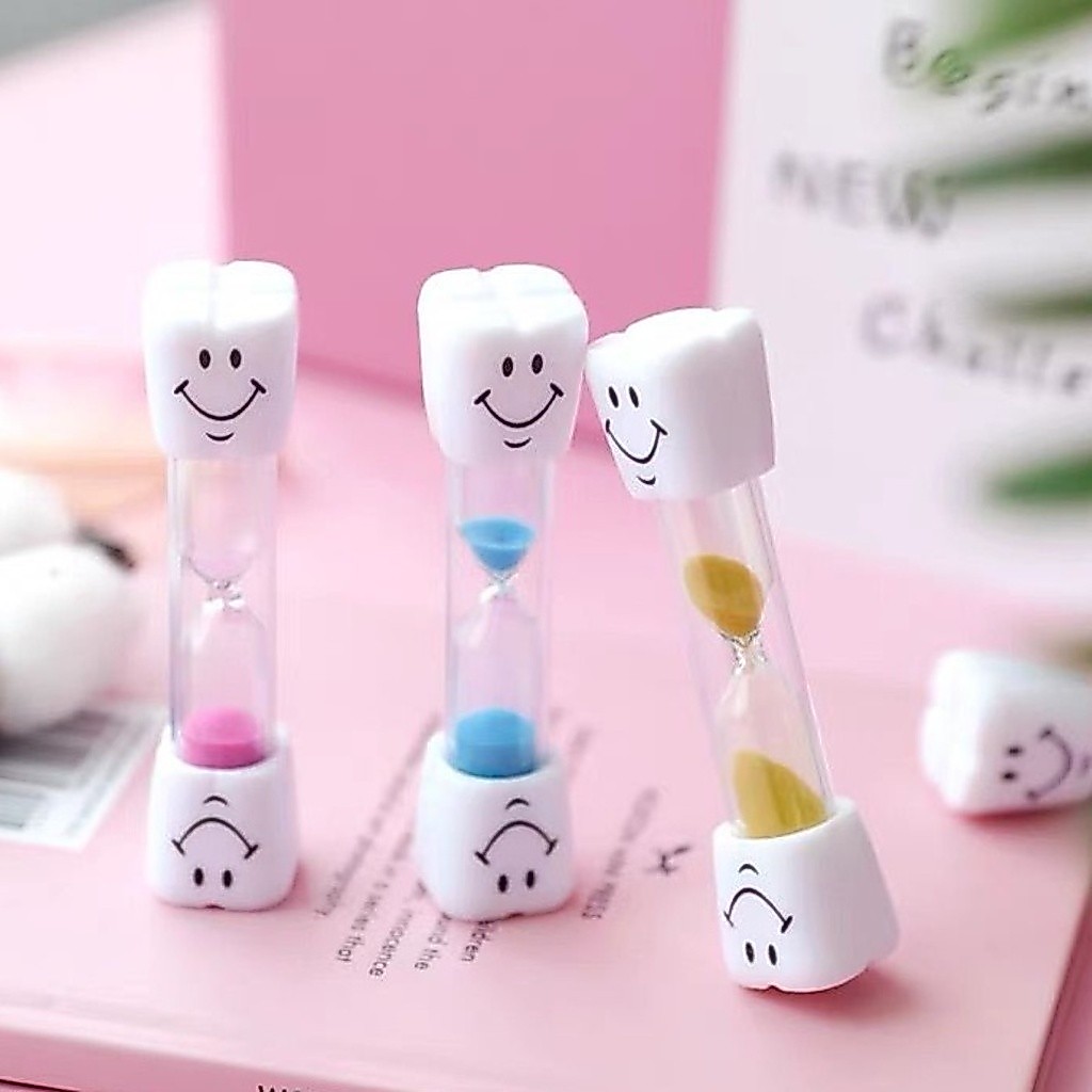 Ampulheta Educativa 2.5 minutos relógio de areia Smiley colorido Ampulheta / Temporizador / Decoração