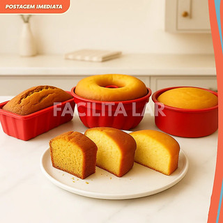 Formas de Silicone para Air Fryer Forno Freezer Microondas Assadeira ideal Bolo Pães e Do…