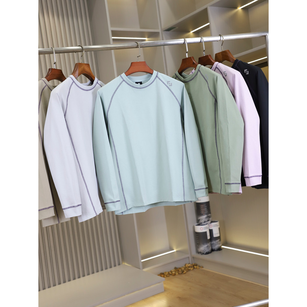 Série Di!Primavera outono masculino feminino casais moda camisa de ciclismo esportes Casual manga comprida camiseta solt
