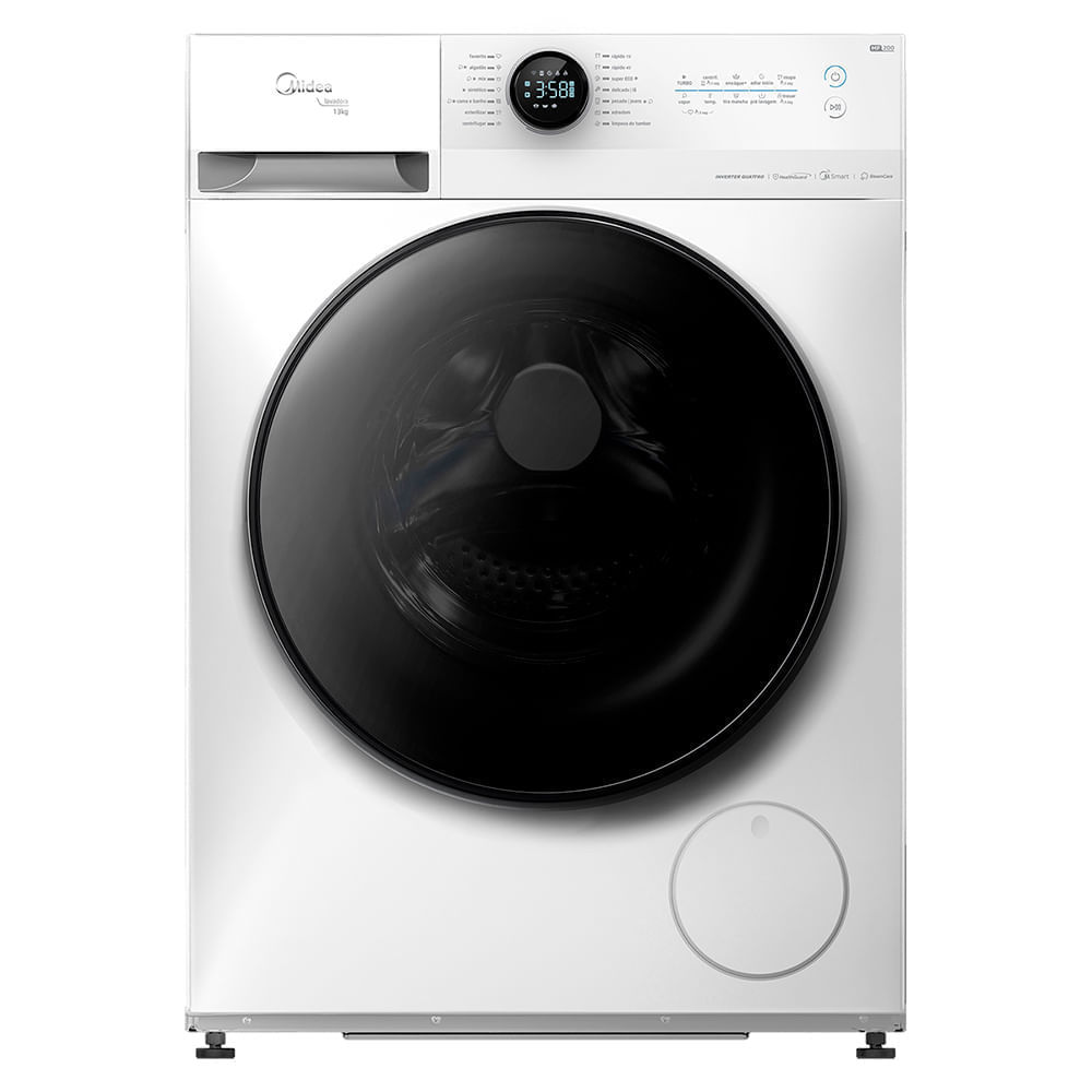 Máquina de Lavar 13kg Branca HeathGuard Conectada Midea