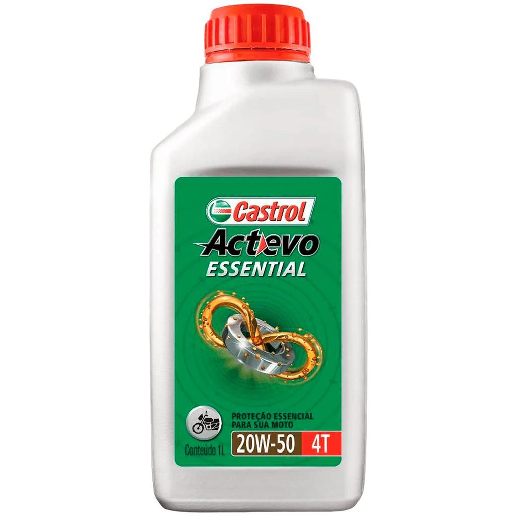 Óleo Castrol Actevo Essential 4 Tempos 4T 20W50 Mineral 1Lt