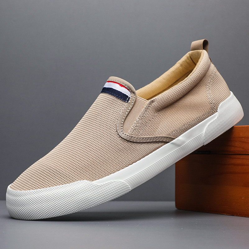 2026 novo estilo sapatos masculinos verão respirável sapatos de malha fina sapatos casuais masculinos pessoas preguiçosa