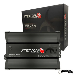  Módulo Amplificador Stetsom Vulcan 5000W RMS 1 Canal 4 Ohms Full-Range Alta Potência Automotivo