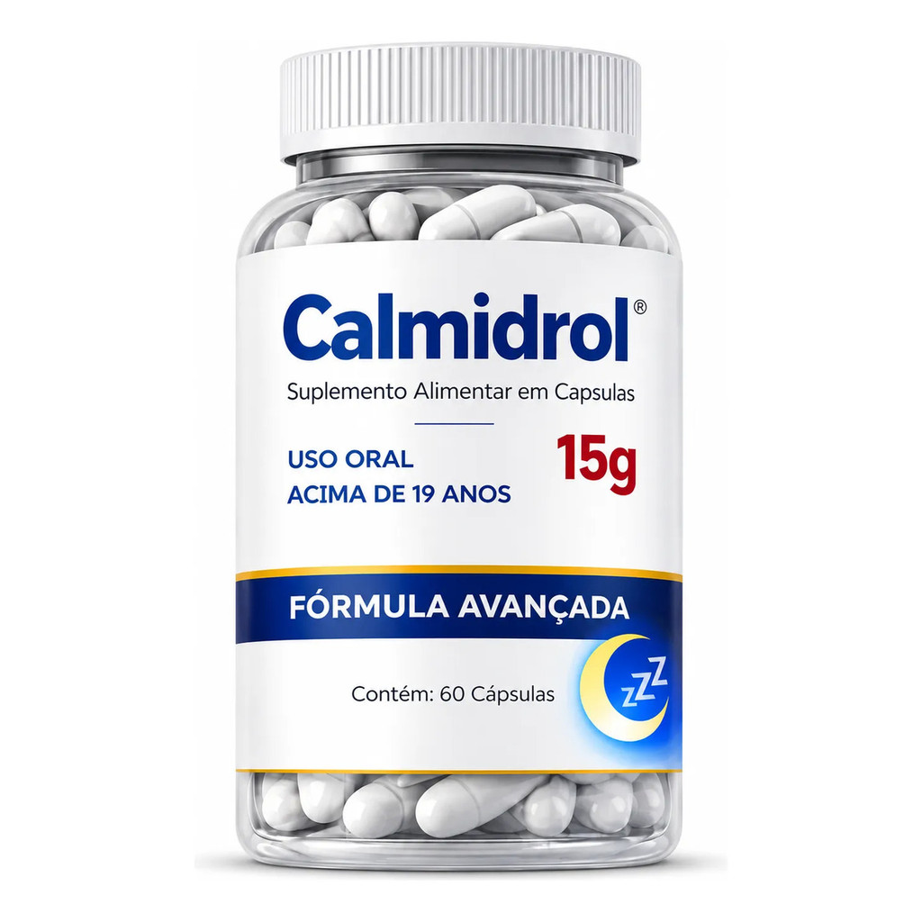 1 Unid Calmidrol Original 60 Capsulas Suplemento Uso Diário