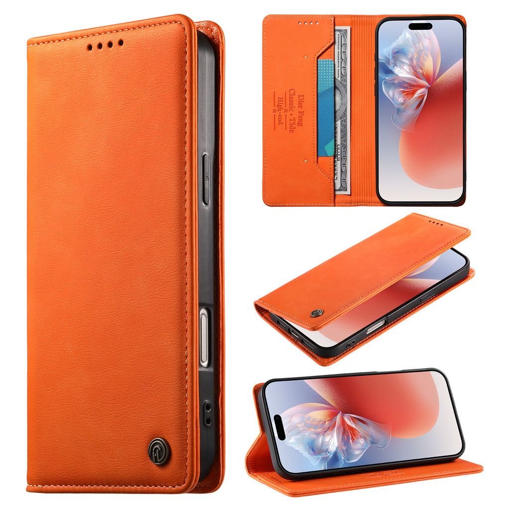 Samsung Galaxy A14 A24 A34 A54 A13 A23 A53 A73 A22 A32 A52S A51 A71 M13 M23 Carteira De Couro De Luxo Fina Magnética Fli
