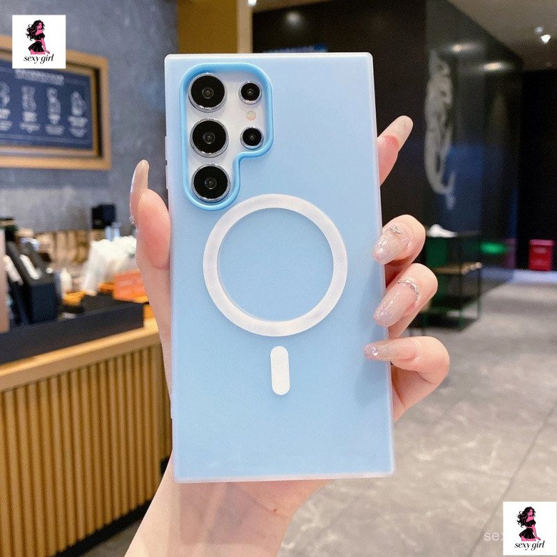 Capa Carregadora Sem Fio Magnética Fosca para Samsung Galaxy A17 A07 A05s A05 A06 A16 5G A56 A36 A56 A26 A25 A15 YSON