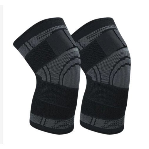 Kit 2 Joelheira Estabilizadora De Compressão 360º - Ortopédica Musculação Esportiva