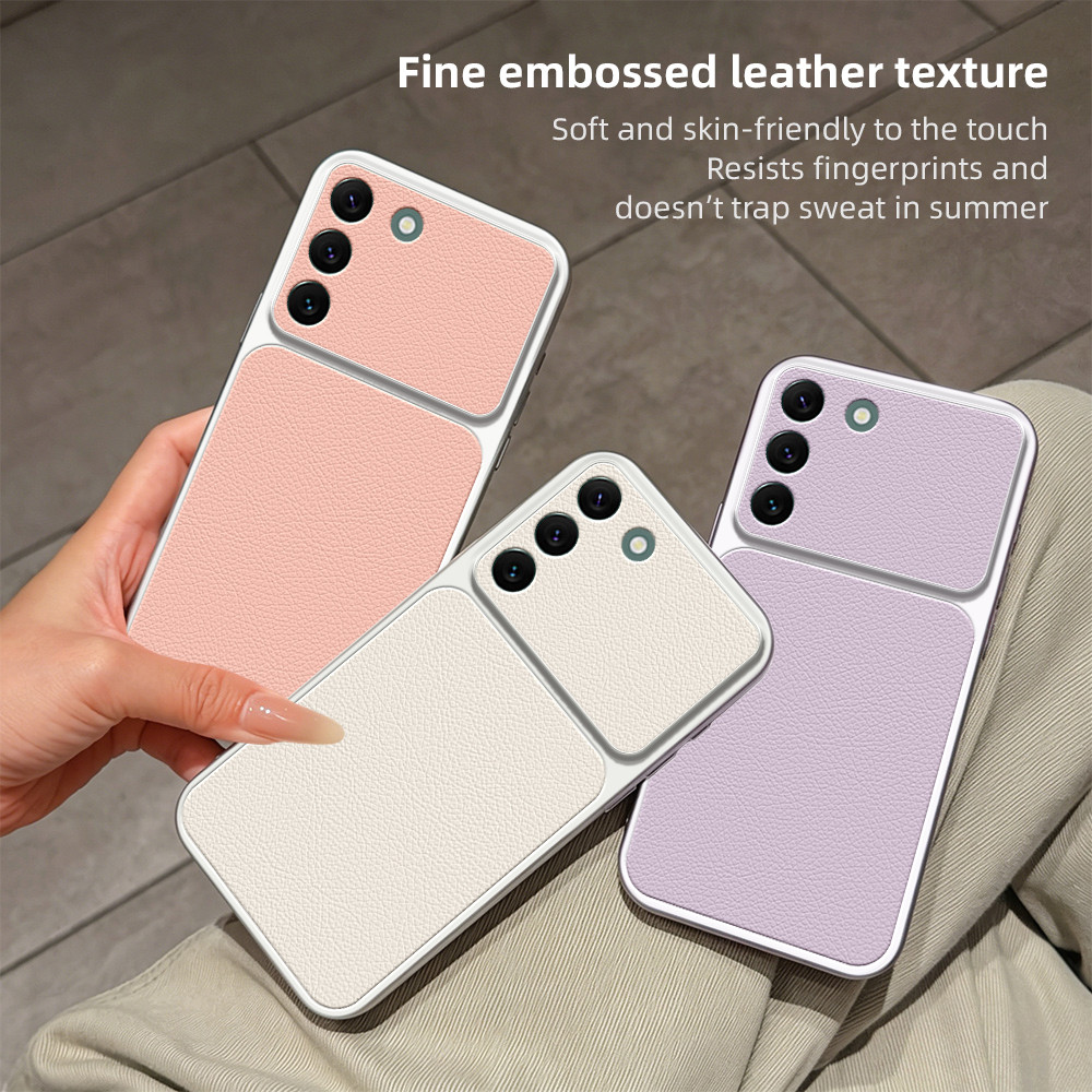 Moda Simples Capa De Telefone De Couro PU Para Samsung S22 S21 Ultra Plus S21 FE A73 A57 A56 A55 A54 A53 A52 A52S A51 A3