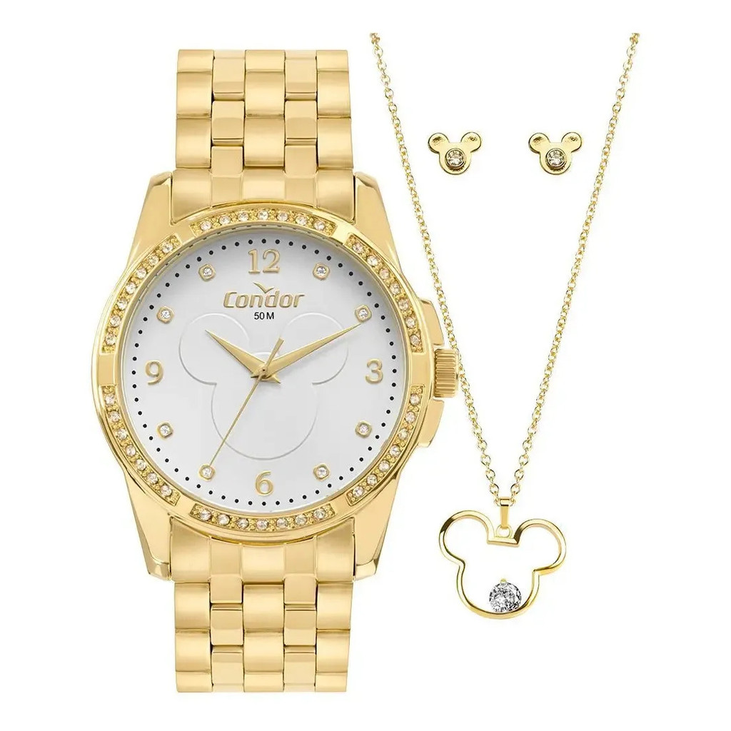 Kit Condor Feminino Disney Mickey Dourado Co2036myr/k4k