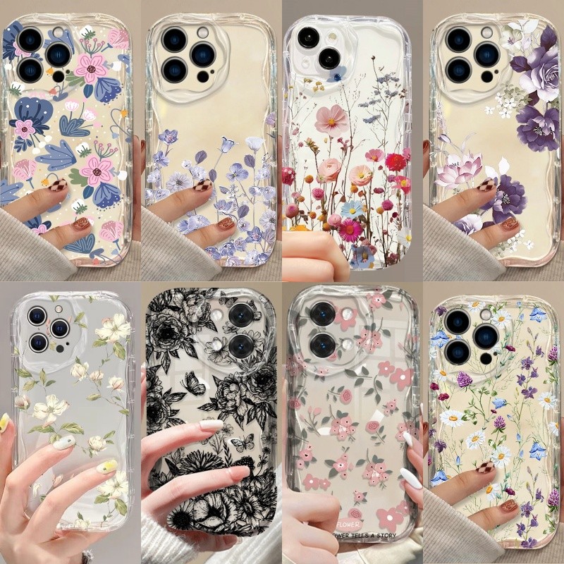 Capa Para Samsung A57 A56 A17 A07 A27 A37 A36 A26 A06 A16 5G Linda Flor Floral Caixa De Telefone