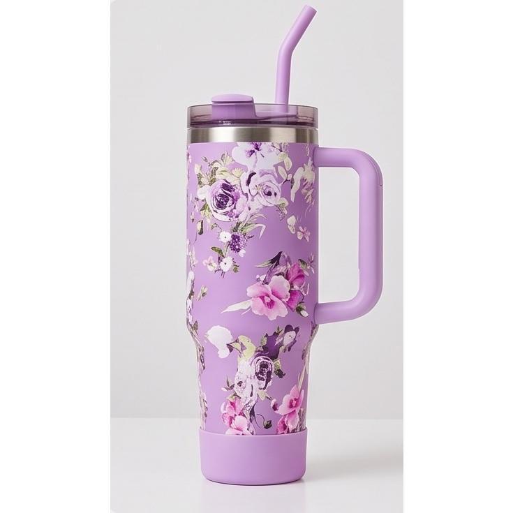Copo Térmico Inox 1200ml GIGANTE | Isolamento Frio/Quente Máximo 48h+ | C/ Alça, Canudo & Tampa — imagem 2 de 2