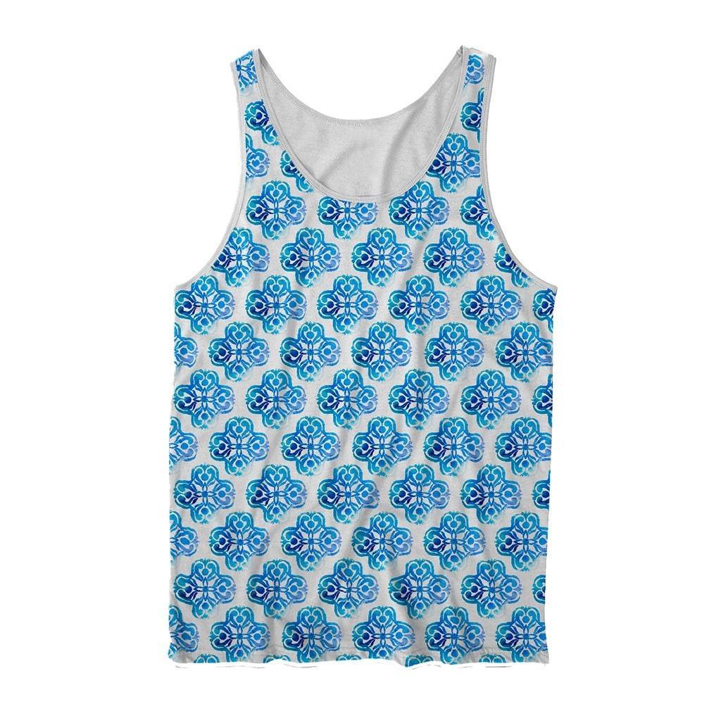 Camiseta Regata Masculina Estampada Colorida Verão Praia Academia Treino Dry Fit Esportiva Casual