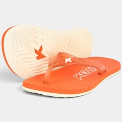 Chinelo Kenner Summer Lisa Masculino - Laranja e Branco