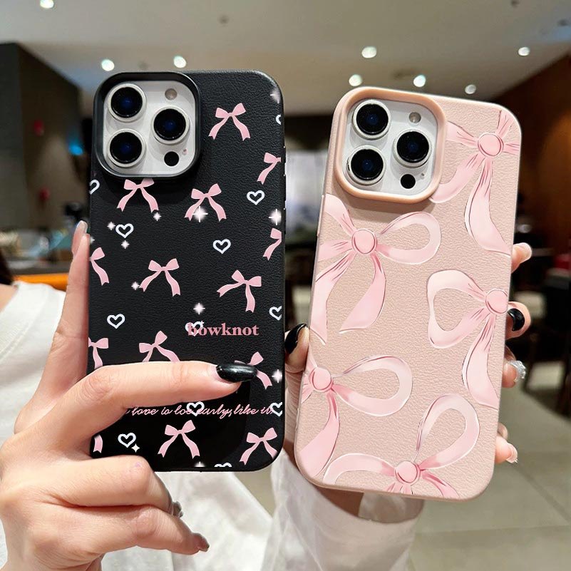 Doce Pastel Fita Gravata Borboleta Caixa De Telefone Para Samsung Galaxy A57 A37 A27 A07 A17 A36 A26 A15 A52 A54 A36 A55