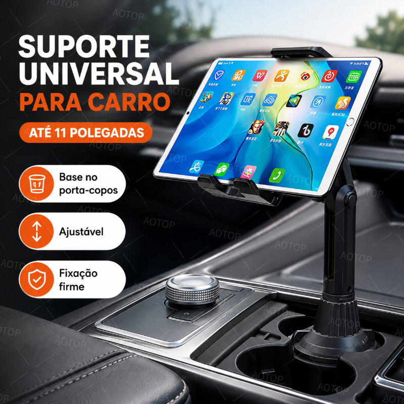 Suporte Universal Para Copo De Carro Telefone De Mesa Bebida Garrafa iPad Montagem Em 11 Polegadas