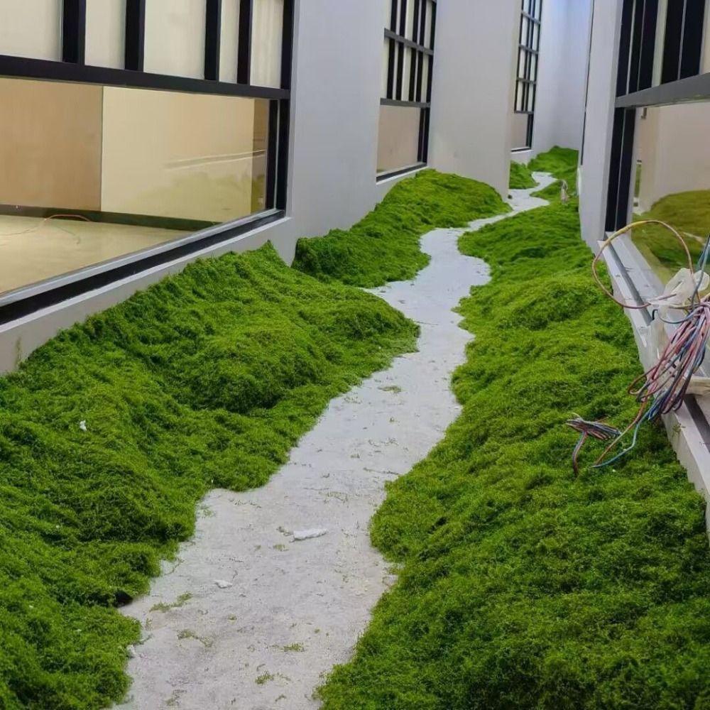 Tapete De Grama Artificial , DIY Sem Regar Gramado De Musgo Falso , Almofada Realista Durável