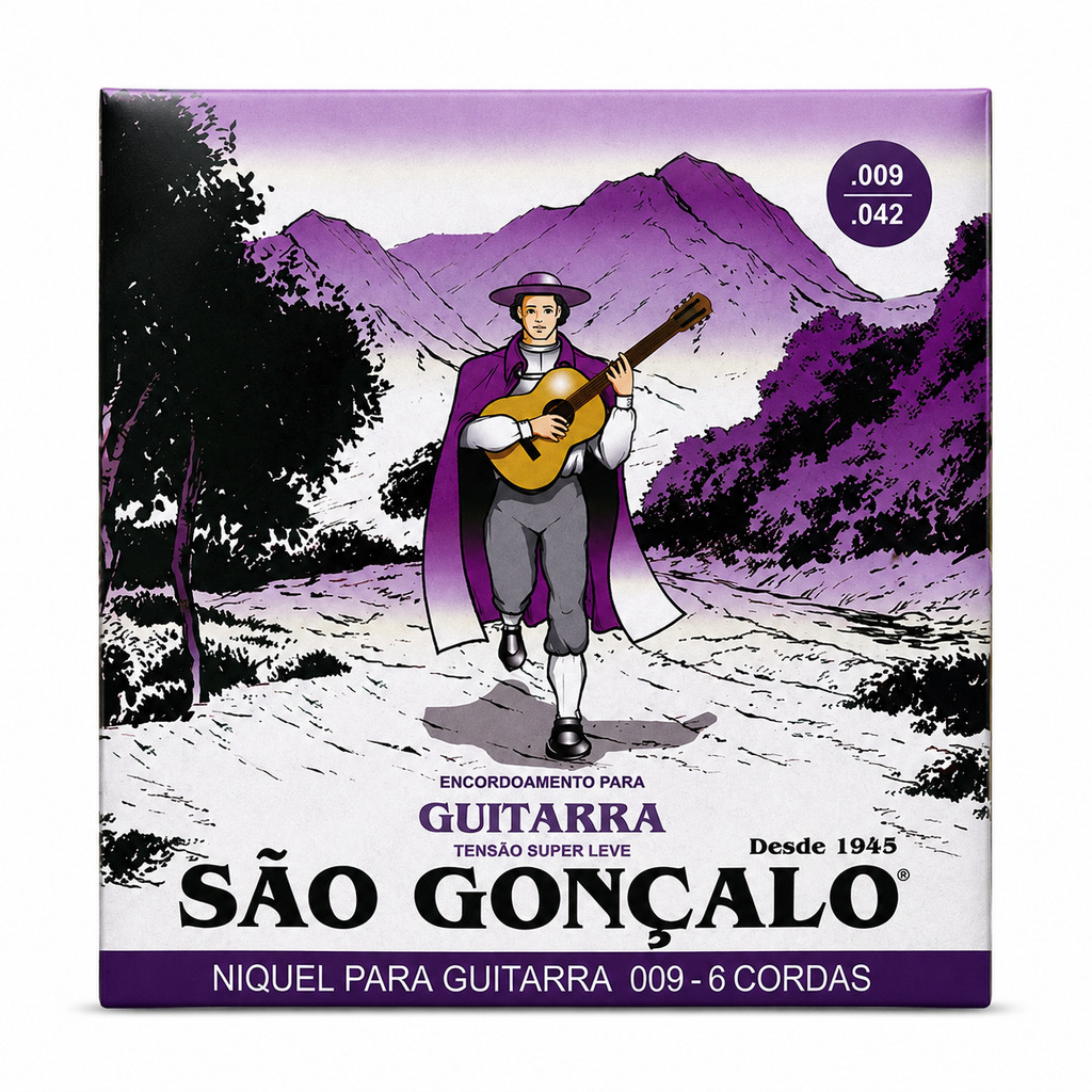 Encordoamento 0.9 009 Super Leve para Guitarra - São Gonçalo