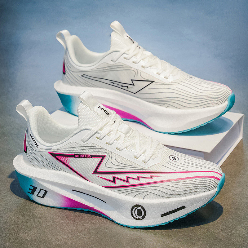 High-Quality Carbon Plate Running Shoes, Sneakers for Men and Women, Shock Absorption Training