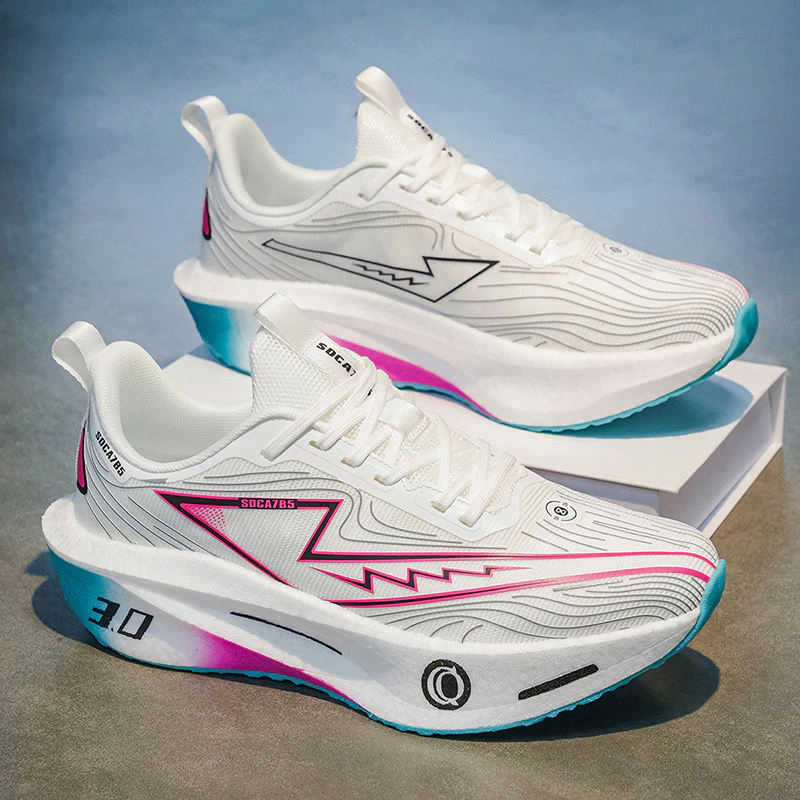 High-Quality Carbon Plate Running Shoes, Sneakers for Men and Women, Shock Absorption Training — imagem 1
