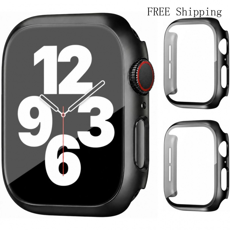 Pacote com 2 Capas e Protetor de Tela para Apple Watch 44mm SE3/SE2/SE/6/5/4 |