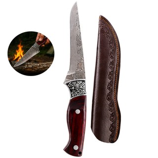 Faca Fileteira e Desossa 26cm Aço Forjado Profissional Com Bainha Cabo Ergonômico Churrasco Açougue