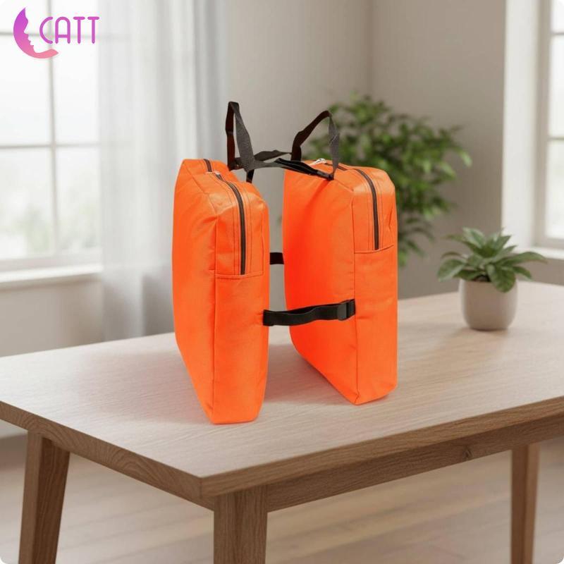 [Dadada2] Bolsa De Expansão De Bagagem Mala De Grande Capacidade Viagem Com Baixo Odor Laranja