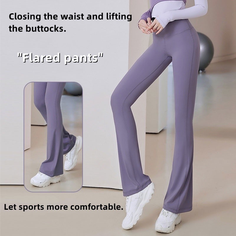 Mulheres Cintura Alta Calças De Yoga Lazer Largas Push Up Leggings Esporte Feminino Fitness Correndo À Prova De Agachame
