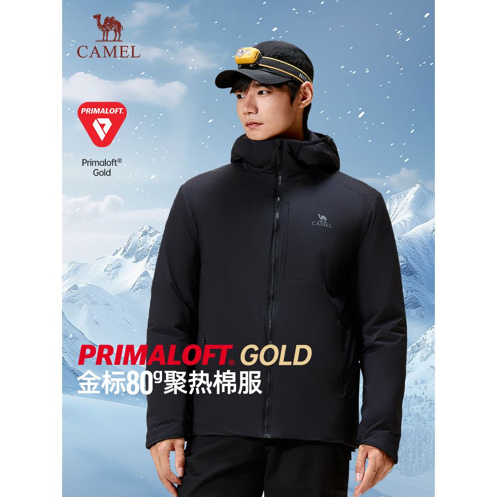 Camel Roupas Masculinas Primaloft Gold Label p Roupas Acolchoadas de Algodão Masculino Outono Inverno 2026 Jaqueta Térmi