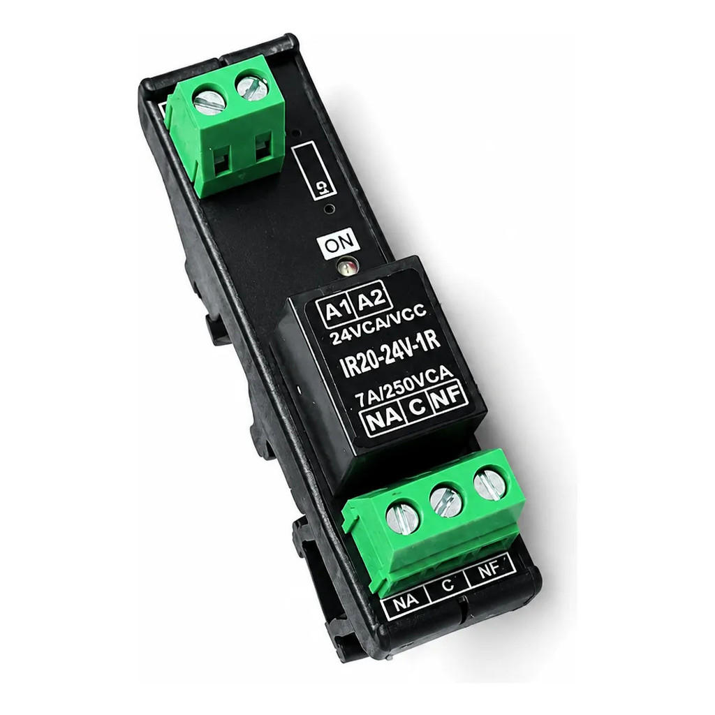 Interface A Relé Visus Ir20 24vca/cc 1 Reversível 7a 250vca 24v