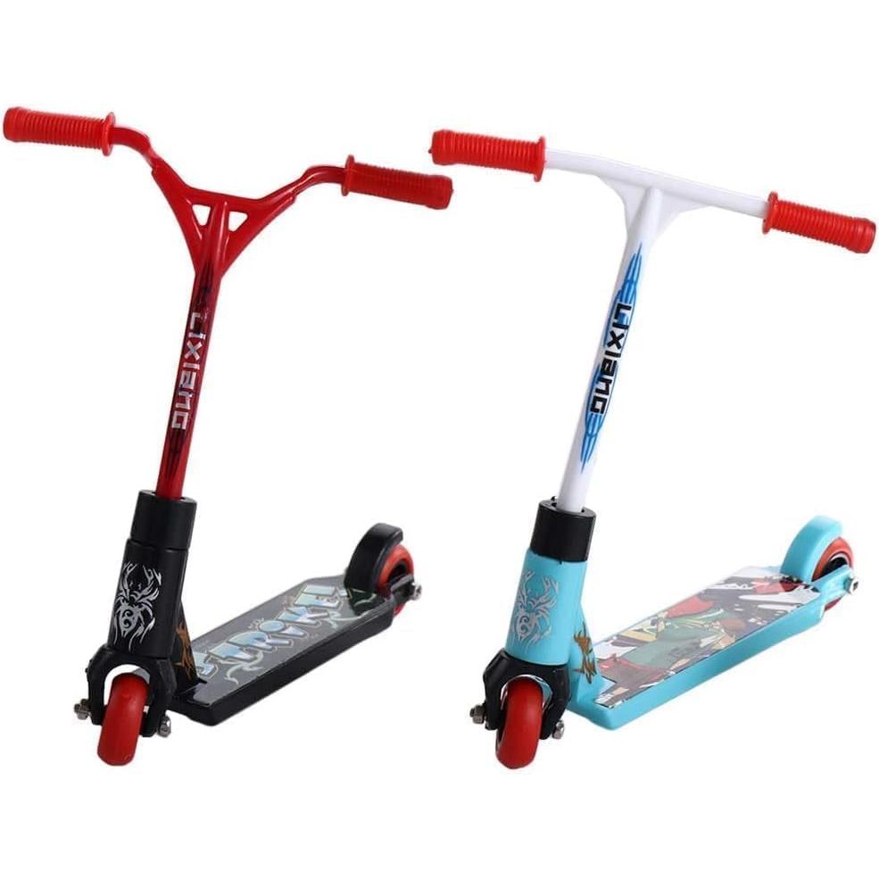 2 Peças Mini Patinete de Dedo de Duas Rodas, Patinete de Treinamento para Adultos, Pequeno e Fofo para Lembrancinhas de 
