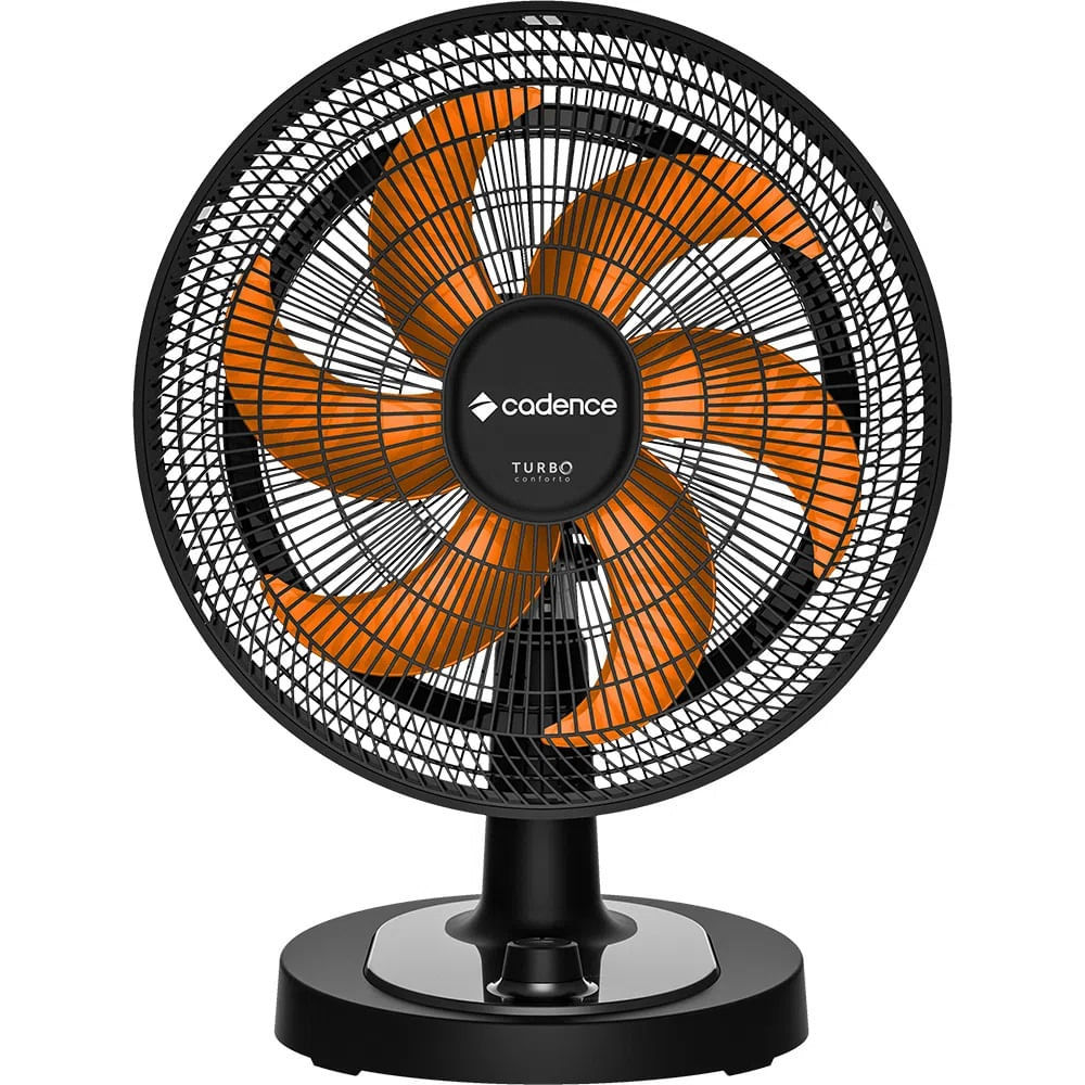 Ventilador Cadence Preto e Laranja VTR478 - 220 Volts — oferta na Shopee