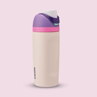 Garrafa de Água Infantil Owala 16oz - Canudo à Prova de Derramamento e Alça de Transporte, Livre de BPA, Design P