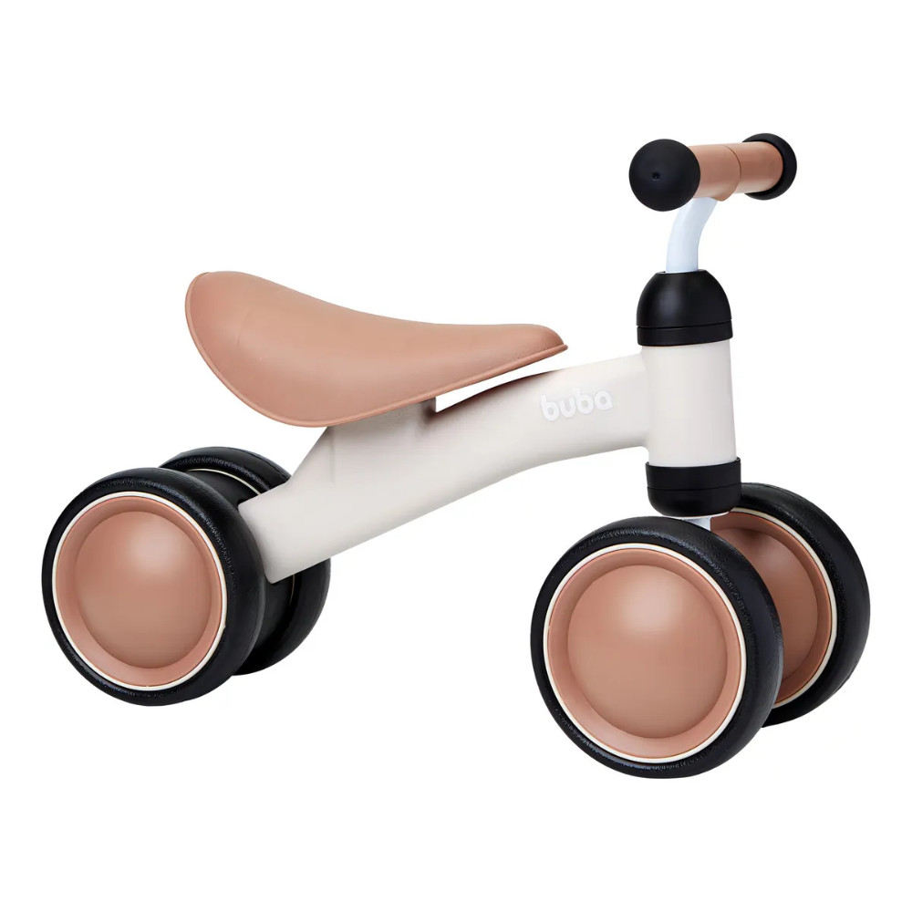 BICICLETA DE EQUILIBRIO 4 RODAS SEM PEDAL BEGE - BUBA 20960