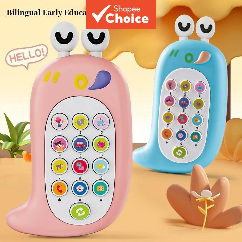 Brinquedo de Celular Musical para Bebê com Mordedor, Telefone Sonoro Educativo Infantil, Presente para Crianças