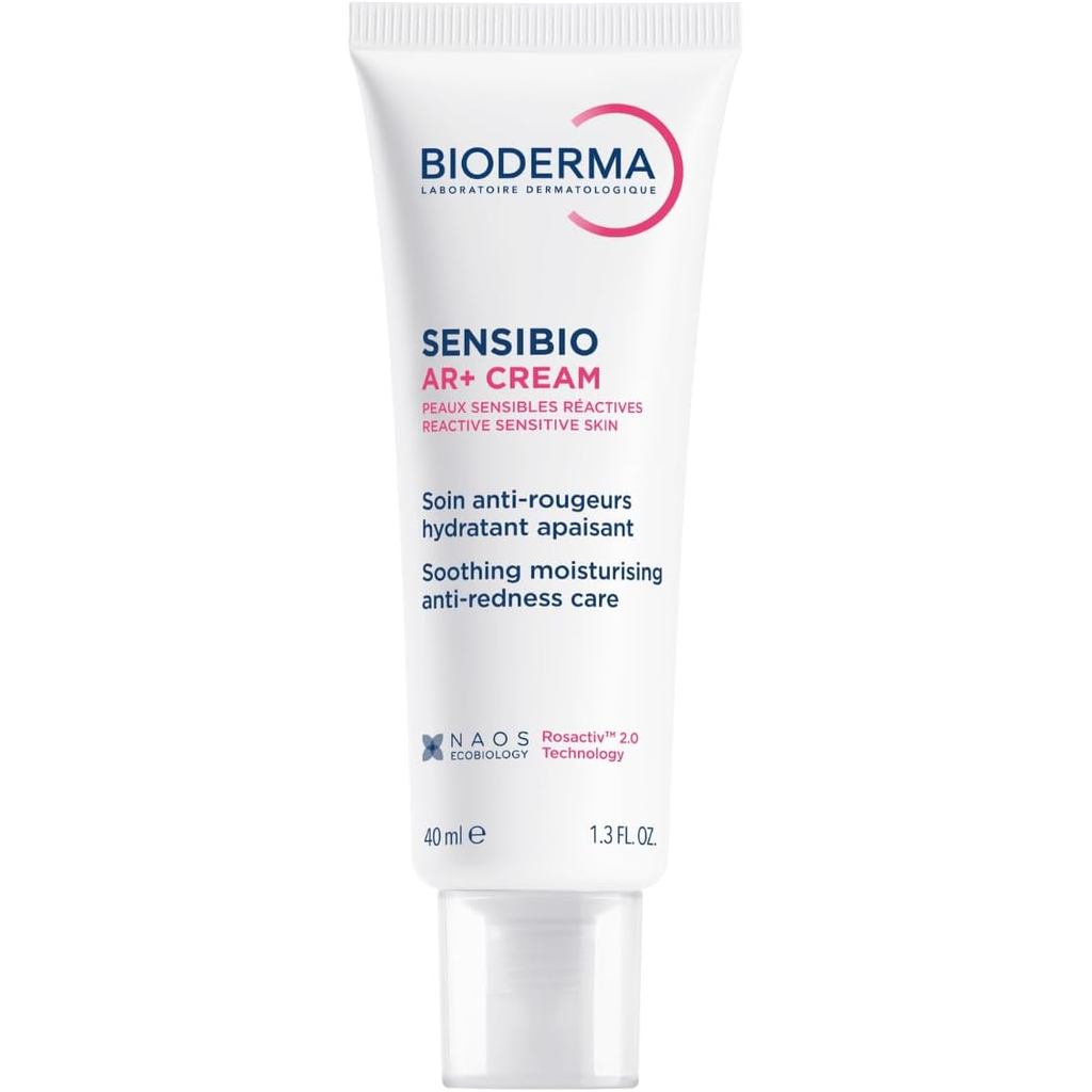 BIODERMA Creme Facial Ultra Calmante Anti-Vermelhidão Sensibio AR + 40ml Para Pele Sensível Hidratante Reativo