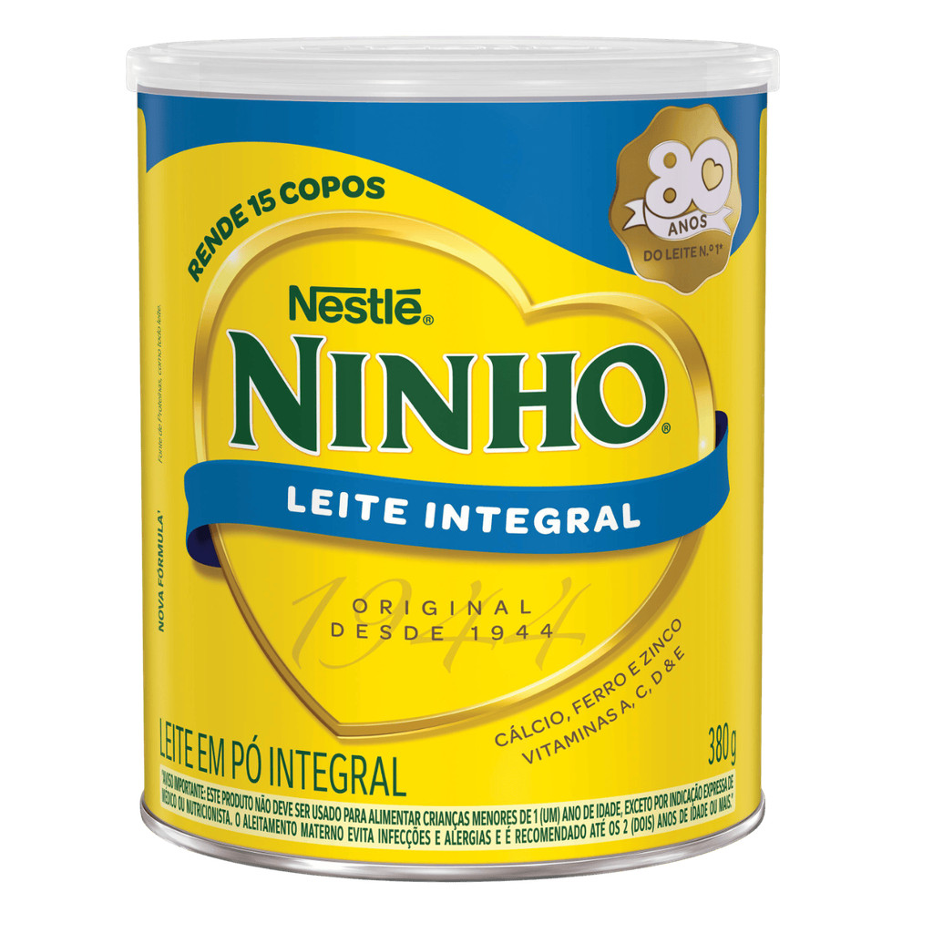 Ninho Leite em pó integral Forti+ Nestlé 380g