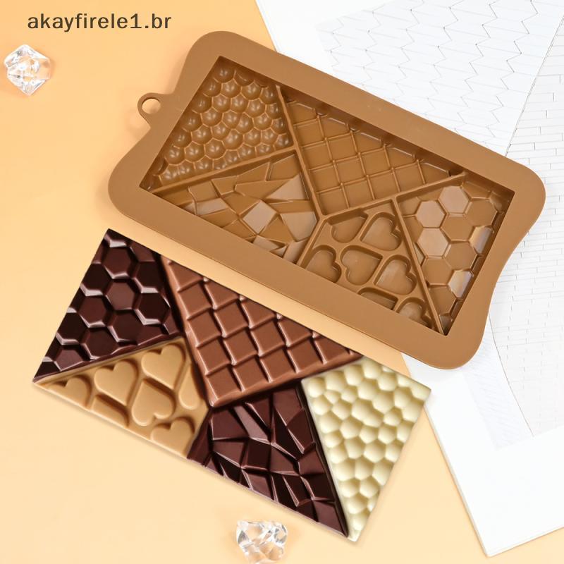 akayfirele1 Molde De Silicone Para Chocolate , Bombom , Creme De Manteiga , Confeitaria , Barra De Doces , Ferramentas D