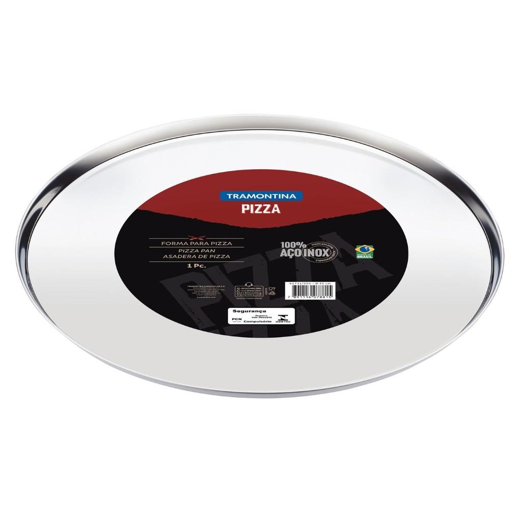 Forma Para Pizza Tramontina Service Aço Inox 30 Cm