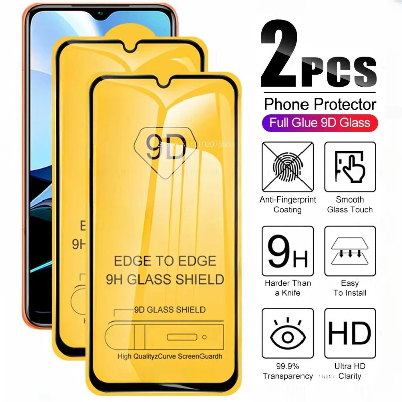 1-2 Pcs 9D Cobertura Completa Vidro Temperado Para Samsung Galaxy A57 A56 A55 A37 A36 A35 A73 A72 A71 A70 A54 A53 A52 A5
