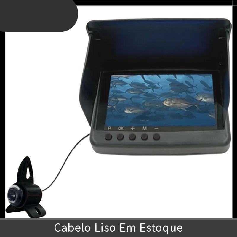Kit De Câmera De Pesca Subaquática Monitor De 5 Polegadas 4K DVR Portátil Cabo D
