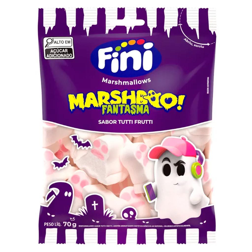 Marshmallow Marshboo Fantasma Tutti Frutti 70g - Fini