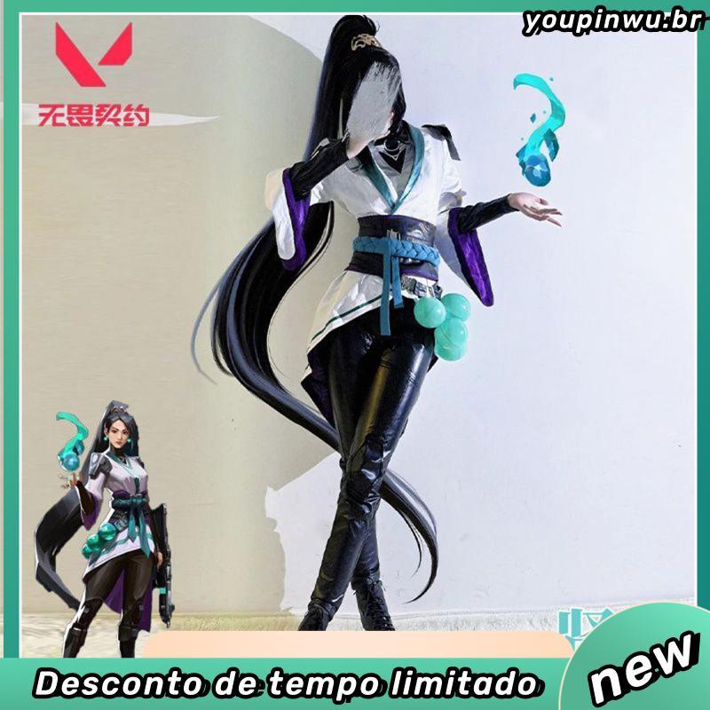 Contrato destemido valeran t jogo cos roupas sábio mesmo estilo cosplay traje roupas femininas conjunto completo C roupa
