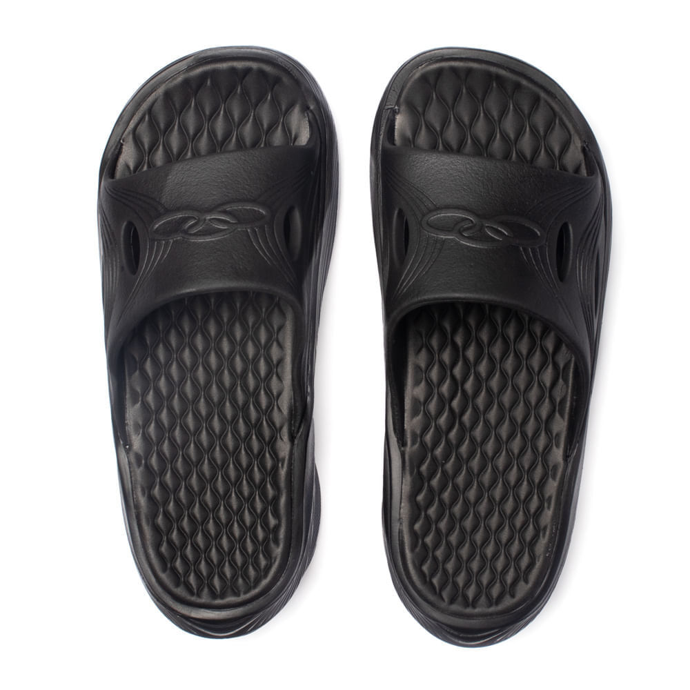 Chinelo Unissex Olympikus Pós Corre Eleva Pro Preto