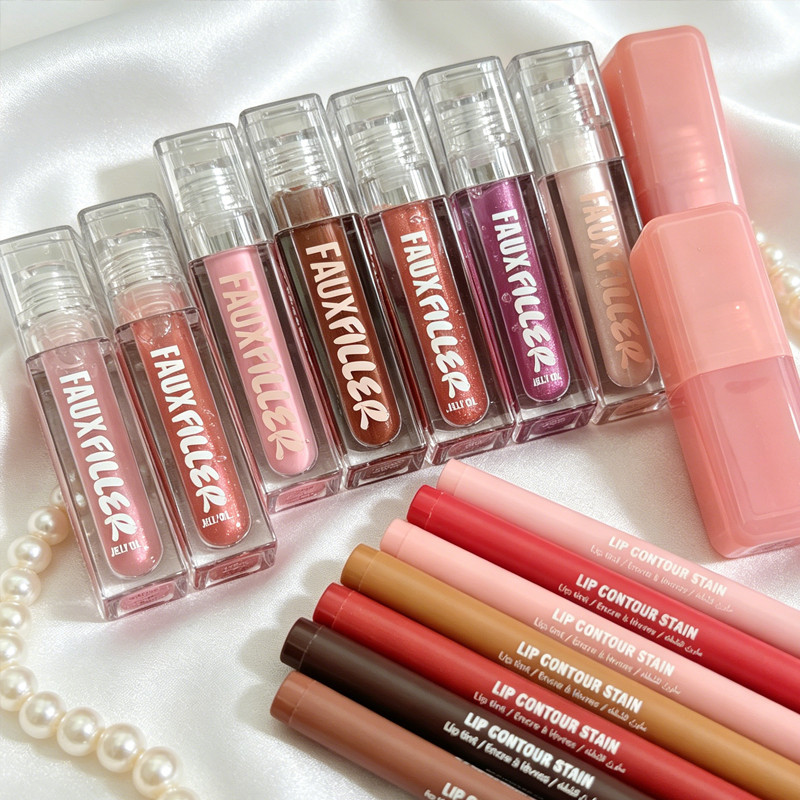 Beauty Lip Liner Lápis Brilho Transparente Óleo Labial Alto Hidratante Plumping Gloss Maquiagem À Prova D'água Dura