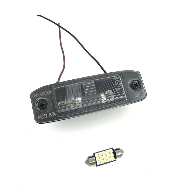 Para Hyundai Elantra Tucson Sonata 8 K3 sportage R Sorento Placa De Licença Traseira Lâmpada Capa kia ceed