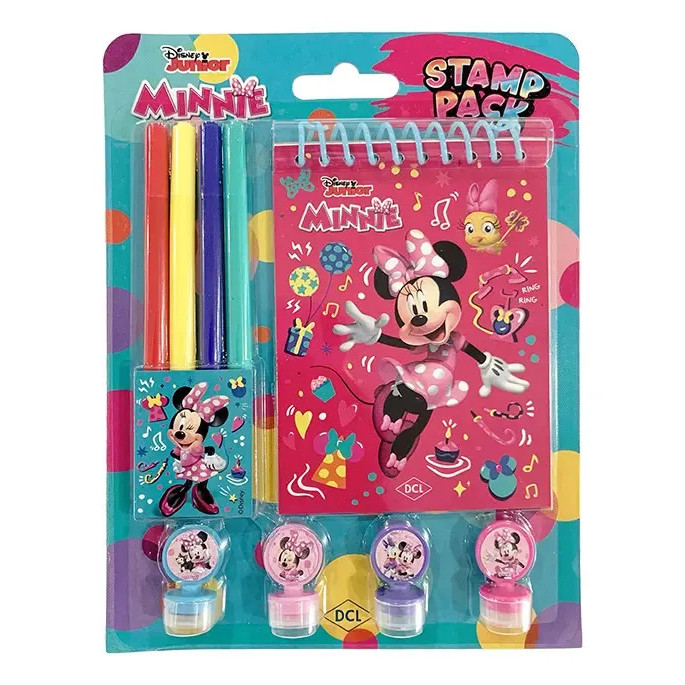 Livro Disney Stamp Pack Minnie DCL 16 Páginas Com Carimbos Para Colorir