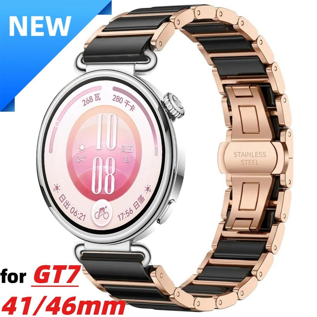 Pulseira De Metal De Cerâmica 18/20/22mm Para Huawei GT7 41mm Relógio GT6/5 41mm