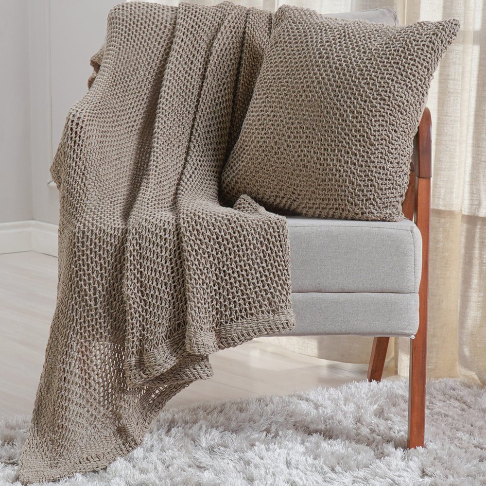 Manta Atacama Decorativa Rustic Style 120x150cm 100% Algodão Tessi